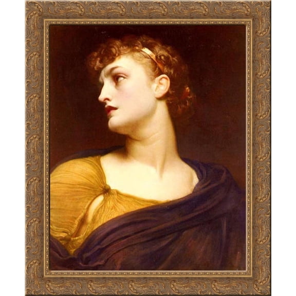 Antigone 20x23 Gold Ornate Wood Framed Canvas Art by Leighton, Lord Frederick