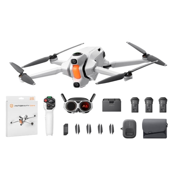 Antigravity A1 8K 360 Drone Infinity Bundle with 2-Year Plan Protection (2 Items)