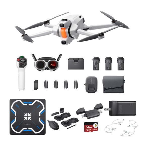 Antigravity A1 8K 360 Drone Infinity Bundle with 512GB Memory Card & Accessories (7 Items)