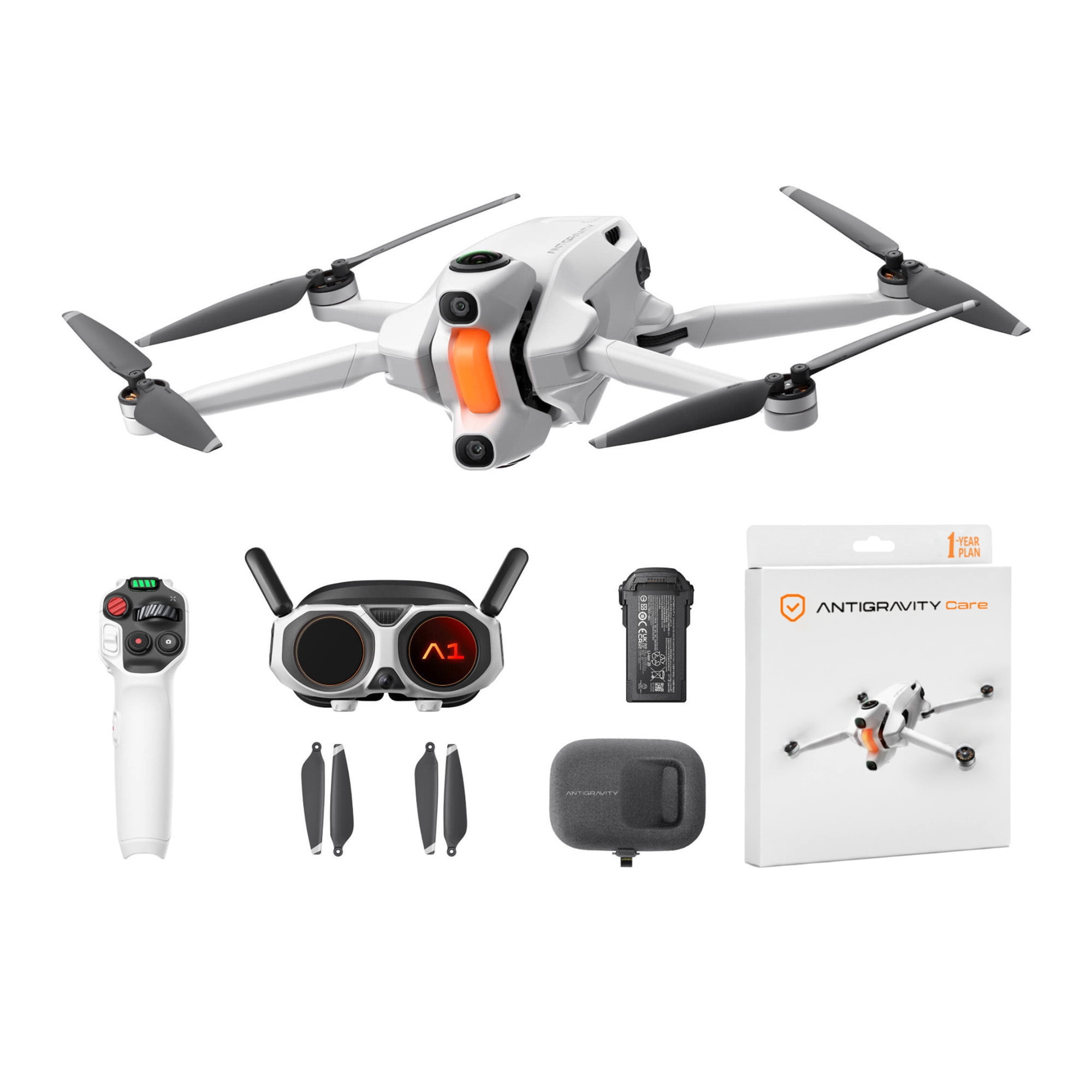 Antigravity A1 8K 360 Drone Standard Bundle with 1-Year Plan Drone Protection (2 Items)