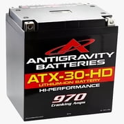 Antigravity ATX30-HD Lithium Motorcycle Battery, 970 CA, 48Ah, Heavy Duty 12V Powersports Battery