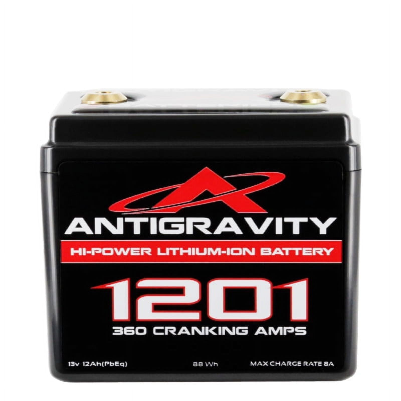 Antigravity AG1201 12V Lithium Motorcycle Battery, 360CA, Small Case