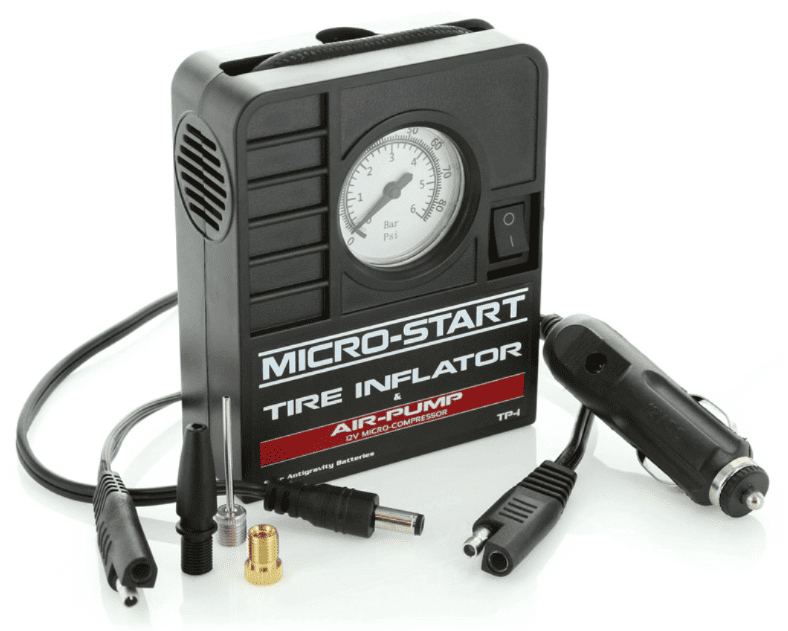 Antigravity MSA-9 Portable Tire Inflator Air Compressor, 12V DC Mini Air Pump for Car, Motorcycle, Bicycle Tires