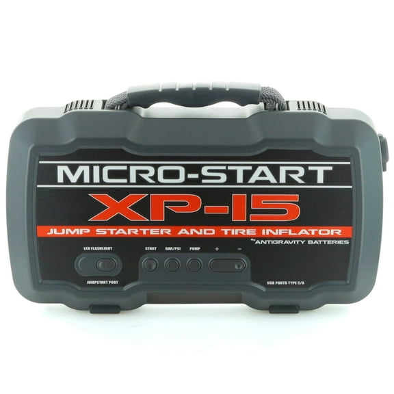 Antigravity MICRO-START XP-15 Lithium Portable Jump-Starter with Air Compressor, Upto 2000 Amps 12V Power Bank