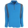 thumbnail image 1 of Antigua Golf Men's Delta 1/4-Zip Lightweight Pullover, Large Blue/Gray -, 1 of 1