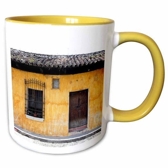 3drose, Antigua, Guatemala - Sa10 Jmr0080 - Julien Mcroberts, 11oz Two-tone Yellow Mug