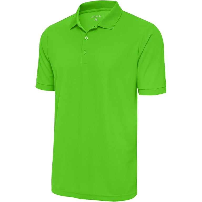 Antigua Men s Legacy Pique Golf Polo Sea Green S