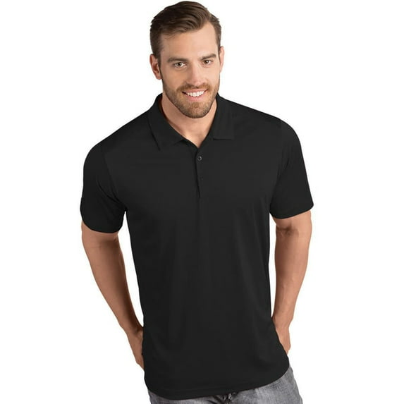 Antigua Men's Tribute Short Sleeve Polo Shirt XXL Black