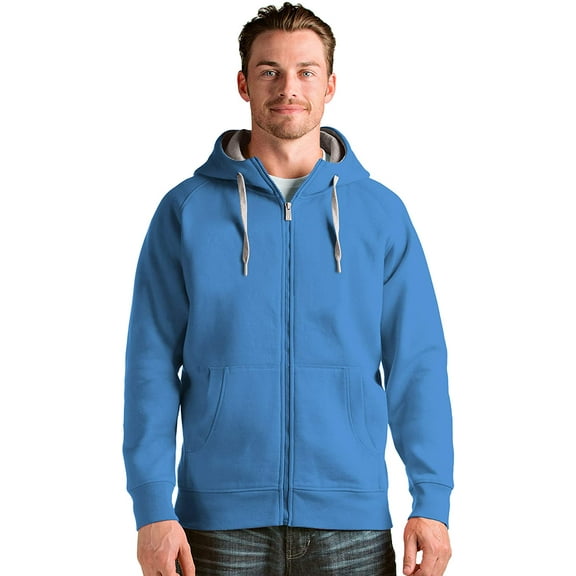 Antigua Mens Victory Full Zip Large Columbia Blue