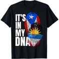 thumbnail image 1 of Antigua Plus Puerto Rican Mix DNA Flag Heritage T-Shirt, 1 of 3