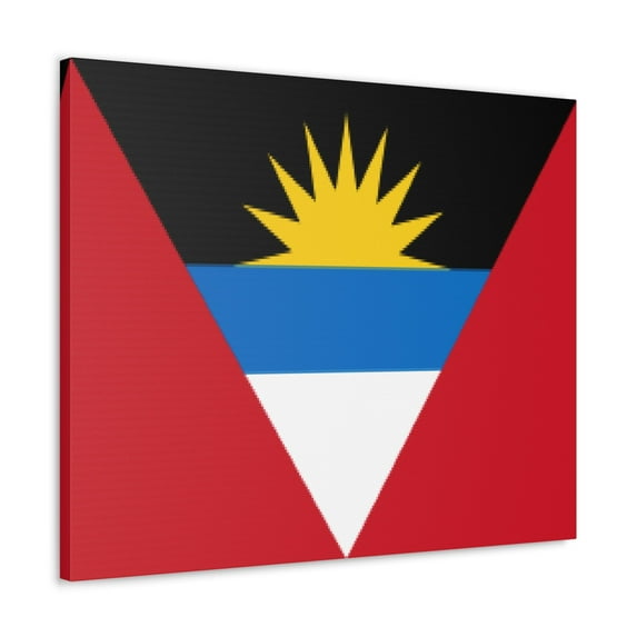 Antigua and Barbuda Country Flag Canvas Vibrant Wall Art Unframed Home Decor