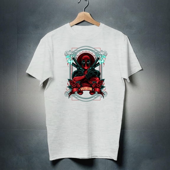 Antihero Comic Portrait Shirt, Retro Superhero Graphic Tee New Instock-TH3839