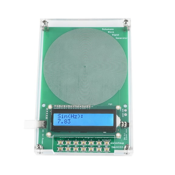 Antiinterference Frequency Adjustable Generator 7.83Hz with High Accuracy Chip and Crystal Oscillators