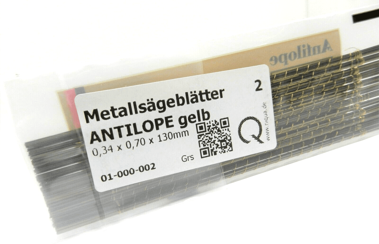 Antilope Jewelers Saw Blades #2 Jewelry Making Pack of 144 pcs. Made in Germany