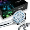 thumbnail image 1 of Antimicrobial / Anti-Clog High-Pressure 6-setting Hand Shower by AquaDance with Microban Nozzle Protection, 1 of 9