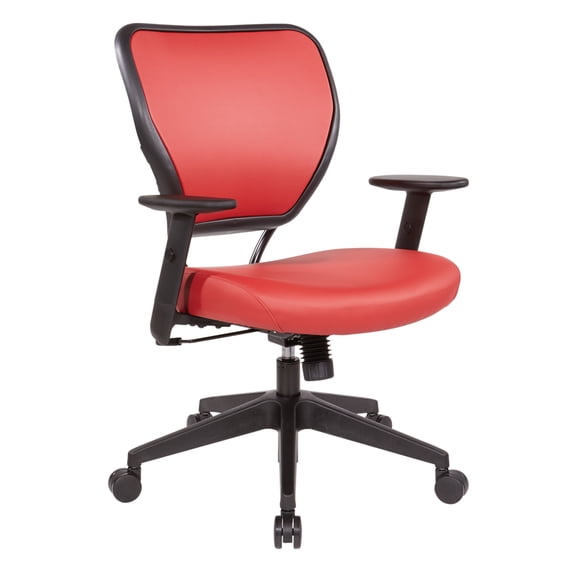 Dillon Lipstick Red  Vinyl Seat and Back Task Chair