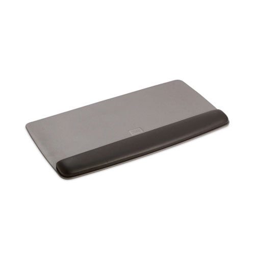 Antimicrobial Gel Keyboard Wrist Rest Platform, 19.6 x 10.6, Black/Gray/Silver | Bundle of 2