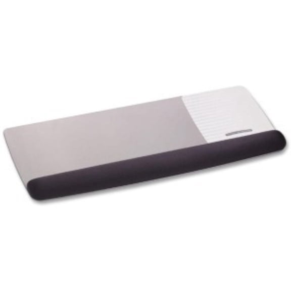 3m/commercial Tape Div. Antimicrobial Gel Mouse Pad/keyboard Wrist Rest Platform, Black/silver