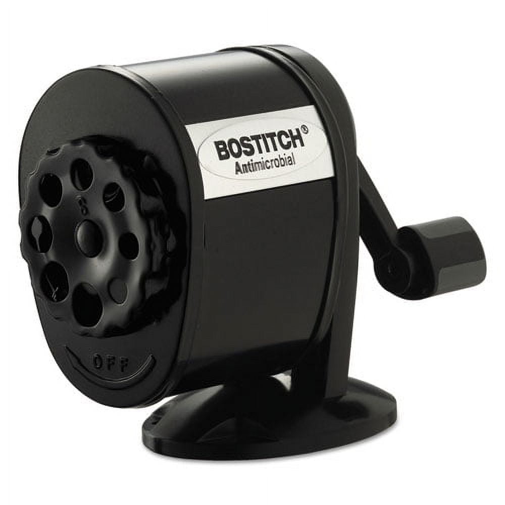 Antimicrobial Manual Pencil Sharpener, Manually-Powered, 5.44 X 2.69 X 4.33, Black | Bundle of 2 Each