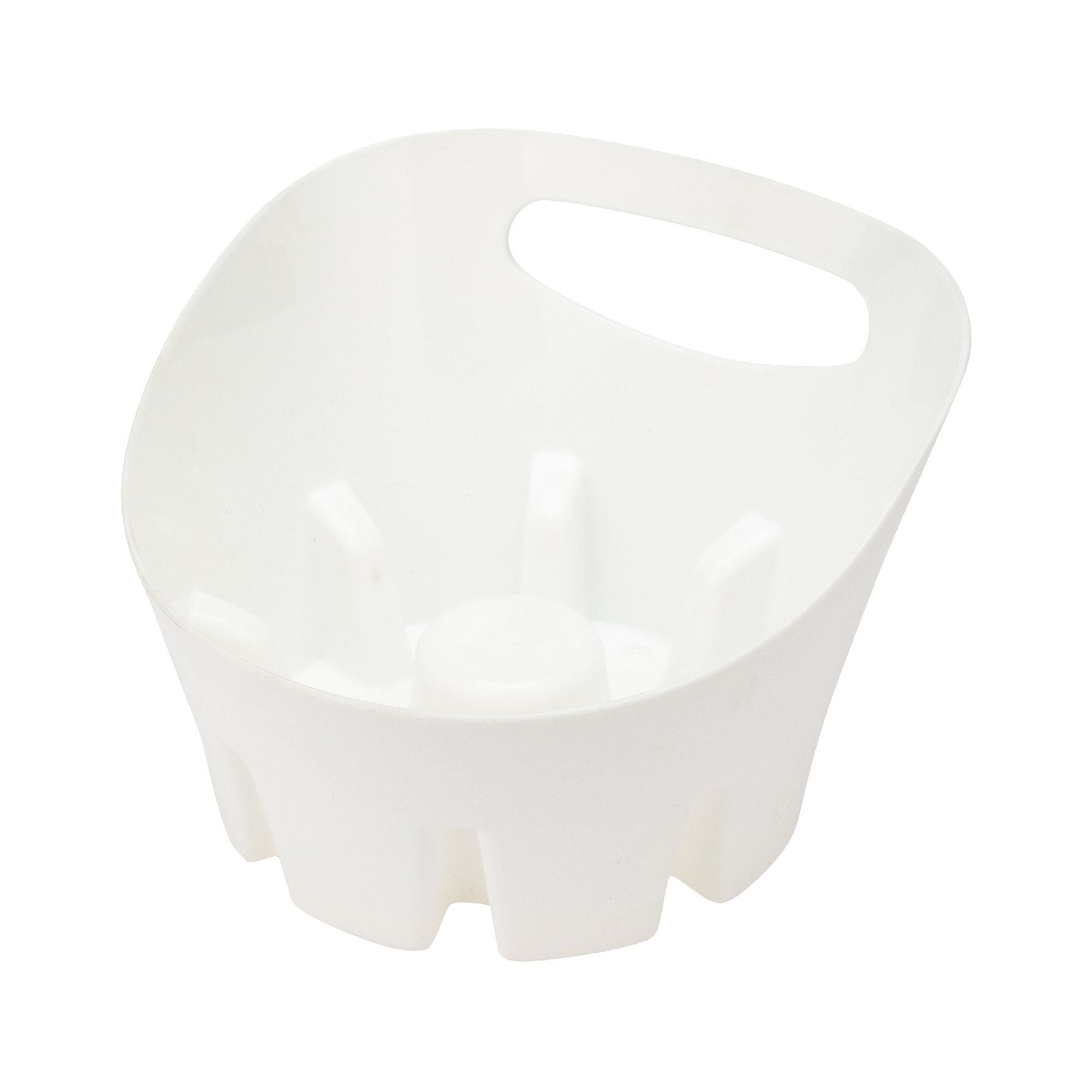 Antimicrobial White Universal Drip Tray for Toilet Plunger