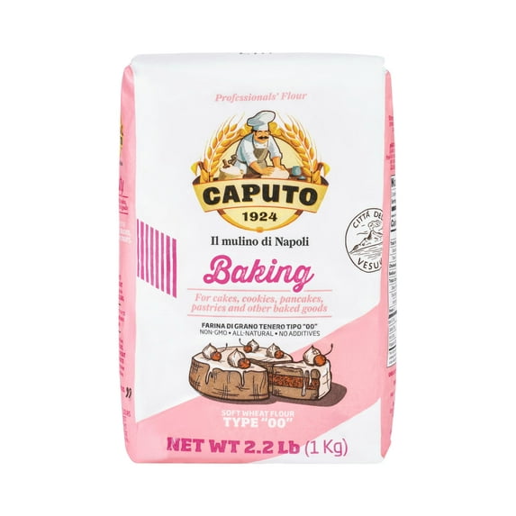 Antimo Caputo Baking (Pasticceria Pastry) 00 Flour 2.2 Pound Bag - For Desserts & Shortbreads - From Italy Type 00 Wheat