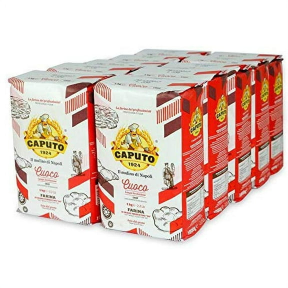 Antimo Caputo Chef's Flour 2.2 LB (Case of 10) - 22 LB Total - Italian Double Zero 00 Flour - Soft Wheat for Pizza Dough, Bread, & Pasta