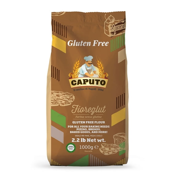 Antimo Caputo Gluten Free Pizza Flour 2.2lb - All Natural Multi Purpose Flour & Starch Blend for Baking Pizza, Bread, & Pasta