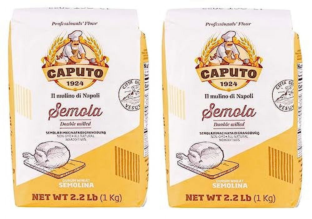 Antimo Caputo Semolina Flour 2.2 LB (Pack of 2) Bulk Italian Durum ...