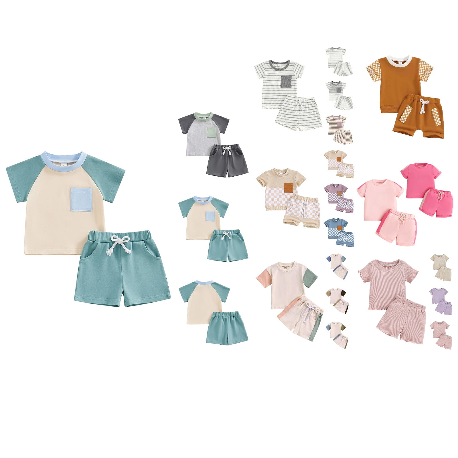 Polo Tee & Shorts Set Casual Summer Kids Outfit