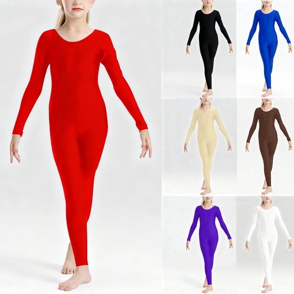 Antinious Boys Girls Solid Loose Dance Versatile Comfortable Jumpsuit