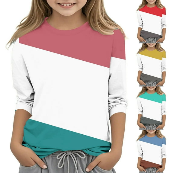 Antinious Casual Shirts for Kids,Toddler Winter Short Sleeve Tops Blouses,Boys Shirts Interest Solid Color Tshirt 3/4 Sleeve Funny Graphic Tshirts 3-12 Years,Yellow,130