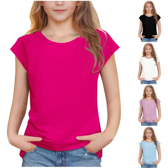 Antinious Casual Shirts for Kids,Toddler Winter Short Sleeve Tops Blouses,Boys Short Sleeve Solid Color Shirts Cute Casual Blouses Clothes,Pink,150
