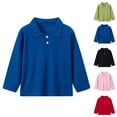 thumbnail image 1 of Antinious Toddler Boys Fall Winter Hoodies Tops,Casual Long Sleeve Sweatshirt for Boys Girls,Boys And Girls Fall And Winter Casual Solid Long Sleeved Lapel Shirt,Pink,140, 1 of 3