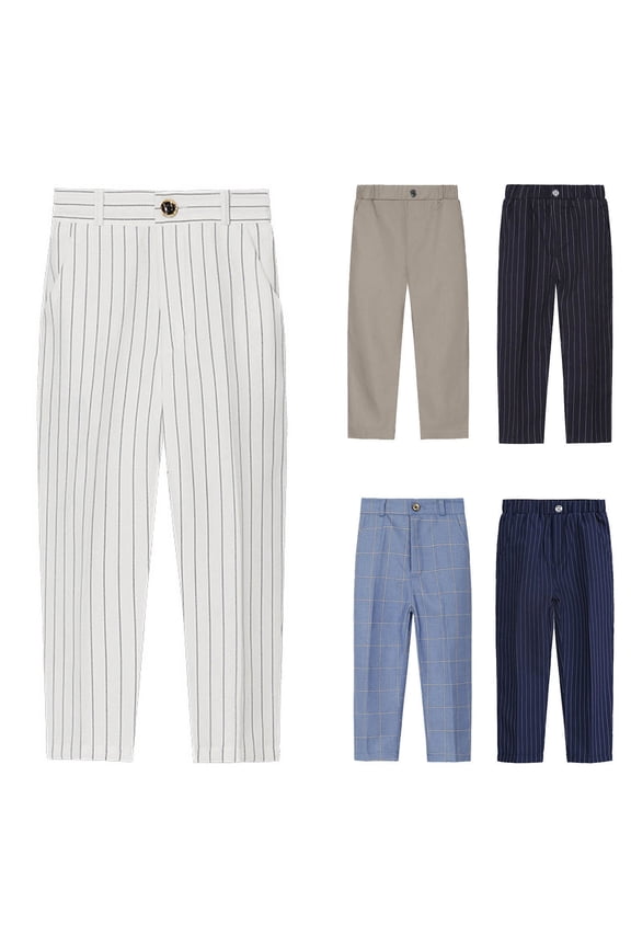 Toddler Boys Winter Warm Sweatpants,Casual Long Jogger Pants for Boys Girls,Kids Big Boy Casual Solid Stripe Casual School Uniform Trousers,90,