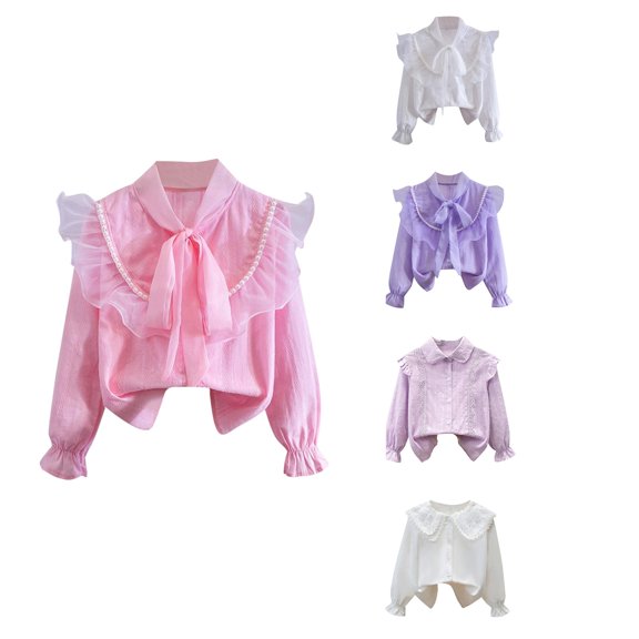 Antinious Toddler Girls Winter Warm Hoodies Tops,Casual Long Sleeve Sweatshirt for Boys Girls,SBoys and Girls Long Sleeve Solid Shirt,White,110