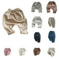 thumbnail image 1 of Antinious Toddler Girls Sweatpants,Casual Long Jogger Pants for Boys Girls,Children Jeans For Outerwear Long Pants With Elastic Waistband Casual Loose Pants,73,, 1 of 5