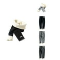 thumbnail image 1 of Antinious Toddler Girls Winter Sweatpants,Casual Long Jogger Pants for Boys Girls,Children Solid Girls Wearing Casual Pants For Warmth And Leggings,Black,110, 1 of 3
