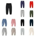 thumbnail image 1 of Antinious Toddler Girls Winter Warm Sweatpants,Casual Long Jogger Pants for Boys Girls,Kids Solid Boys And Girls Kids Botton Long Pants Denim Casual Full Length Pants,115,, 1 of 3
