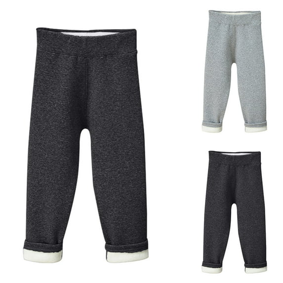 Antinious Toddler Girls Sweatpants,Casual Long Jogger Pants for Boys Girls,Toddler Kids able Leggings For Girls Leggings Thickening Warm Softness Pants,Gray,110