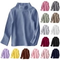 thumbnail image 1 of Antinious Fashion Casual Solid Color Shirts for Kids,Toddler Long Sleeve Tops Blouses,Toddler Kids Boys Girls Shirts Solid Color Round Neck Long Sleeve,Dark Gray,90, 1 of 5