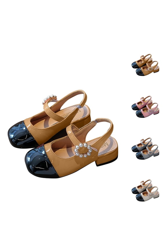 Girls Bow Non Slip Outer Sole Elegant Princess Daily Leather Footwear Shoes