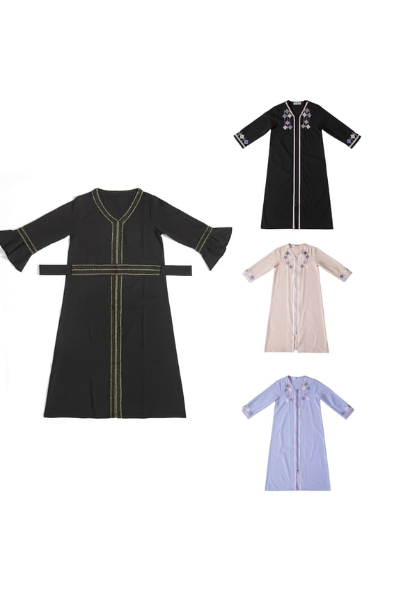 Girls Frock Dress Girls Princess Dress Solid Long Sleeved V Neck Evening Party Dress,Toddler Girls Outer Dress,Kids Party Dress,Black,160