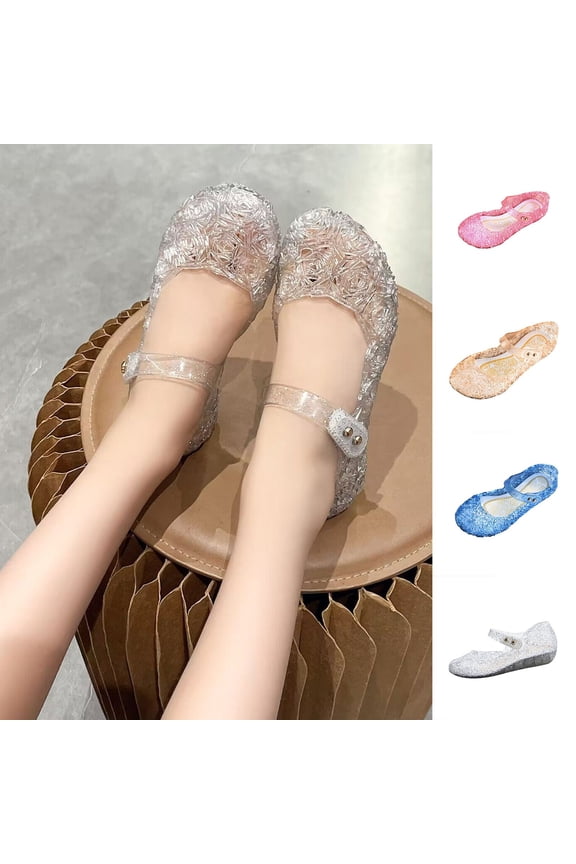Girls Solid Bow Low Heel Flat Soft Base British Style Daily Leather Shoes