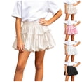 thumbnail image 1 of Antinious Girls Solid Bow Princess Stylish Versatile Mini Skirts, 1 of 5