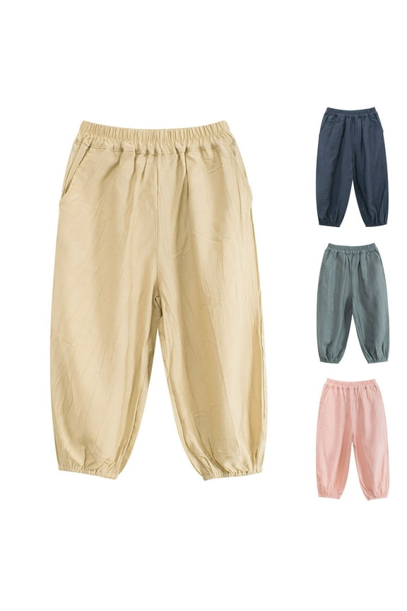 Kids Casual Sweatpants,Toddler Outer Pants,Children Solid Outdoor Leisure Sports Elastic Leggings And Full Length Pants For Kids,90,