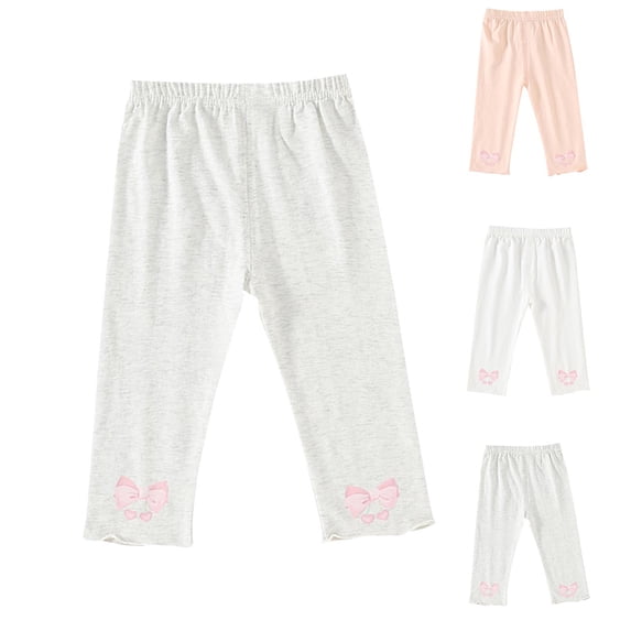 Antinious Kids Casual Sweatpants,Toddler Outer Pants,Summer Children Pants Printed Pants Worn As Outerwear Leggings Casual Pants Little Girls Cropped Pants,110,