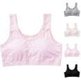 thumbnail image 1 of Antinious Kids Girls Stretchy Bralette Designed for Casual And Lightweight,Girls Sports Bras for Unparalleled ,Kids Girls Sports Children's Bra,White,L, 1 of 3