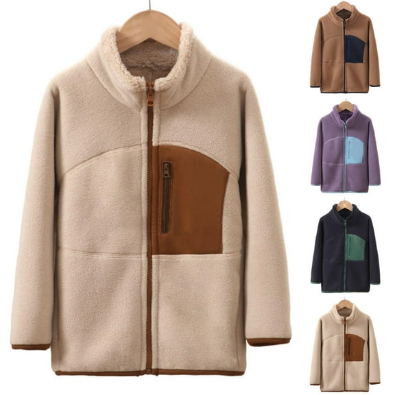 Antinious Kids Winter Jacket,Winter Coat for Boys Girls,Children's Home Clothes Long Sleeved Round Neck Top elastic Pants Two-piece Set Kids Jumpsuit Children's Clothing,Khaki,110