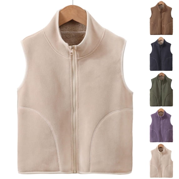 Antinious Kids Winter Jacket,Winter Coat for Boys Girls,Girls'Spring And Fall Hoodies Children's Outdoor Versatile Hooded Zipper Jacket Sports Top Long Sleeve Hooded Casual Jacket,Beige,140