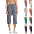 thumbnail image 1 of Antinious Ladies Comfortable Capris Multi Pocket Outdoor Hiking Leisure Pants, 1 of 5